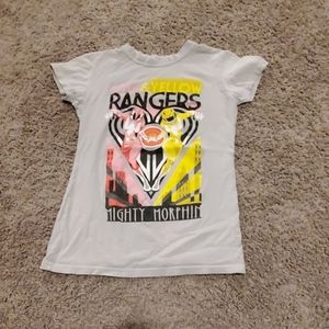 PINK AND YELLOW POWER RANGERS TSHIRT